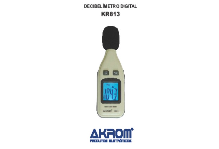 Decibelímetro Digital KR813